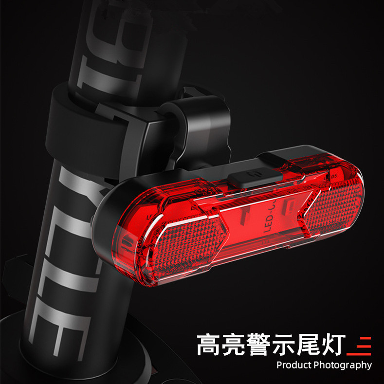 Factory wholesale USB charging mountain bike warning tail light cycling light night riding equipment LED bicycle light