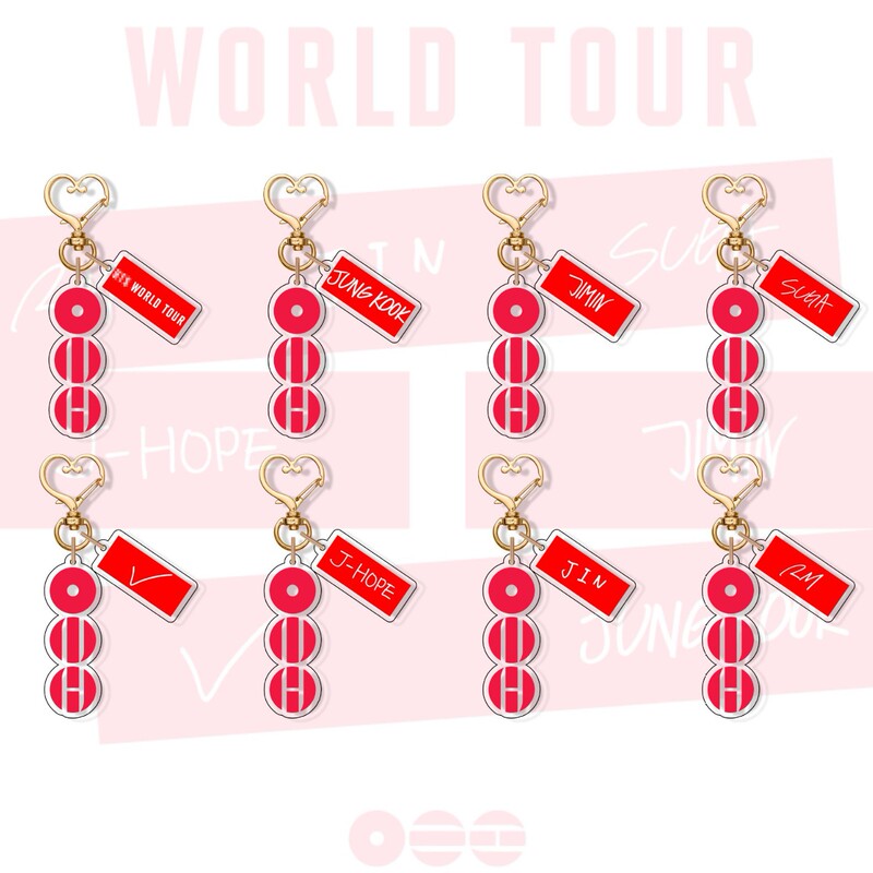 Bts 2026 New World Tour Concert Keychain Pendant Celebrity Merchandise