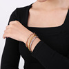 Bamboo bracelet, polishing cloth stainless steel, European style, light luxury style, 18 carat