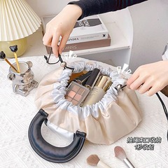 New Adjustable Strap Makeup Bag with High Fashion and Lazy Style, Portable for Travel with Large Capacity Storage Bag