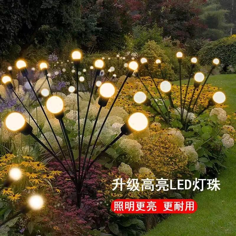New Solar String Lights, Firefly Lights, Ground Lights, Garden Lights, Outdoor Lawn Lights, Garden Landscape Decoration Atmosphere Lights