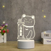 Cartoon acrylic creative table lamp, lights, street lamp, night light, 3D, creative gift
