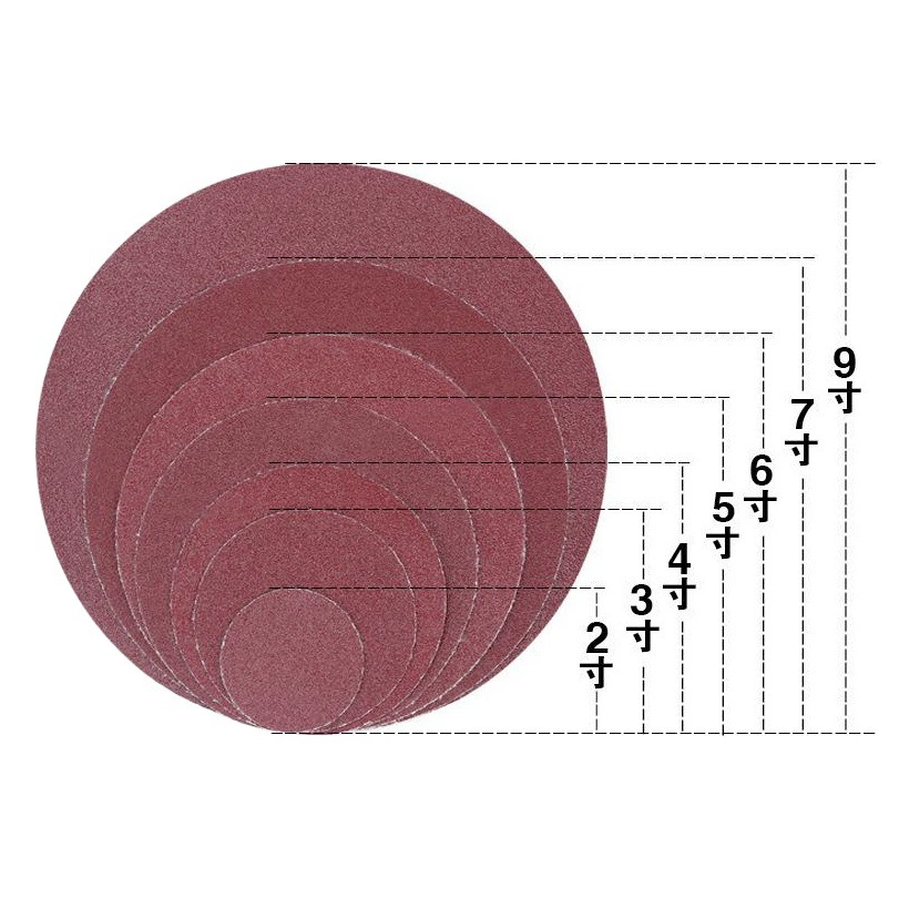 Прямая поставка с завода 2-Дюймовая флокирующая наждачная бумага пневматический полировальный самоклеящийся шлифовальный диск 50 мм диск матовый полировальный лист