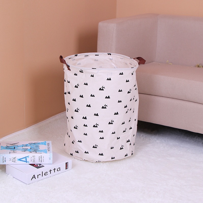 Cesta de almacenamiento plegable de tela para el hogar cesta de lavandería cubo redondo cesta de almacenamiento de juguetes para niños cesta de almacenamiento fabricante