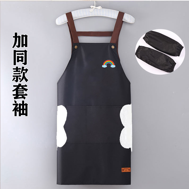 メーカー卸売家庭用キッチンエプロン男性と女性のための防水および耐油オイルペイントルーム作業エプロンマニキュア大人のレストラン作業服|undefined