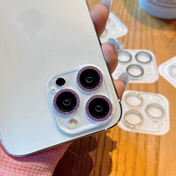 Glitter integrated lens film (purple)