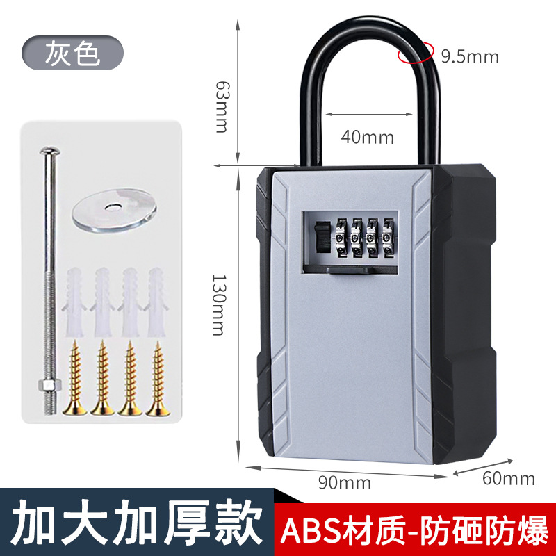 Caja de llaves con contraseña para pared, uso en B&B, obra, puerta antirrobo, seguridad e ingeniería