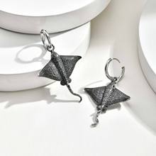 欧美男士潮流饰品不锈钢魔鬼鱼时尚耳圈耳环ED-949