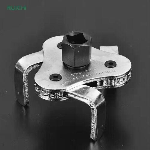 Adjustable galvanized filter oil grid disassembly tool electrophoretic black oil filter element flat three-claw machine filter wrench