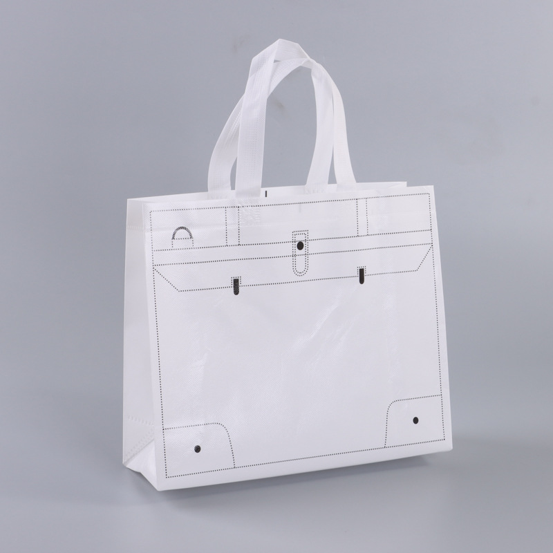 Bolso no tejido recubierto en stock impreso LOGO bolsa de ropa de moda embalaje de regalo bolsa de Banco de costura impresa