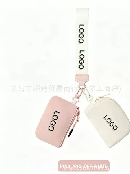 1U1U Letter Trendy Brand Original Label Wrist Bag Waterproof Nylon Fashion Coin Purse Portable Lulu Bank Card Holder
