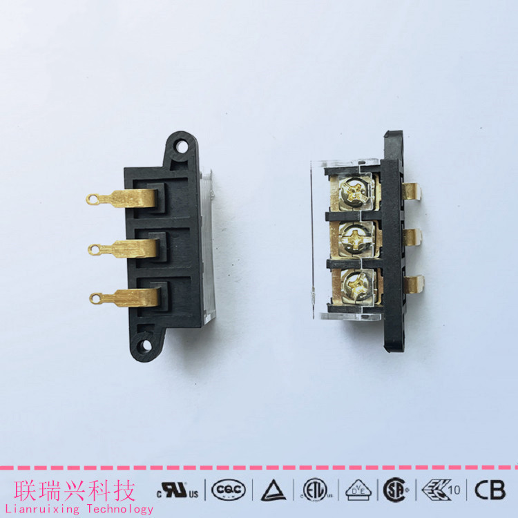 滤波器端子台黄铜脚镀金30A-200A大电流焊线脚端子台LRXTH端子台