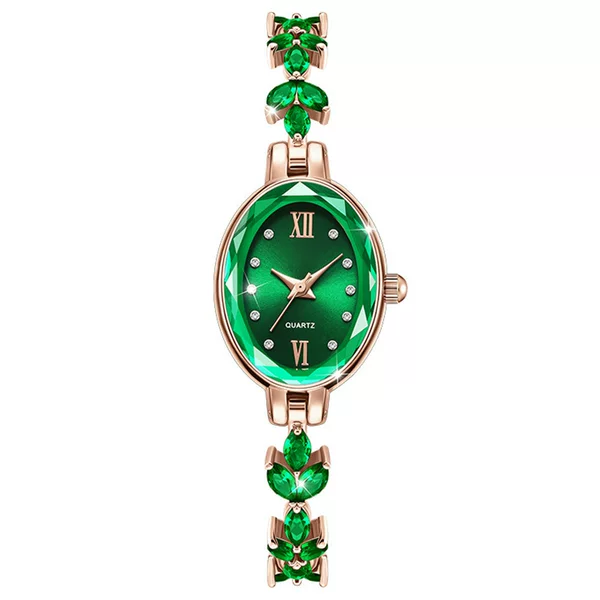 Foreign trade best selling fashion diamond leaf ladies watch women's watch quartz watch bracelet manufacturers in stock a generation of hair
