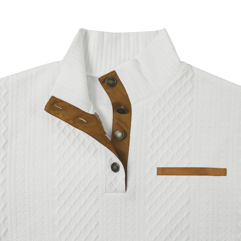 1 giacca da uomo casual con colletto rialzato, manica lunga, autunno inverno, nuova e venduta a livello transfrontaliero_voghion.com