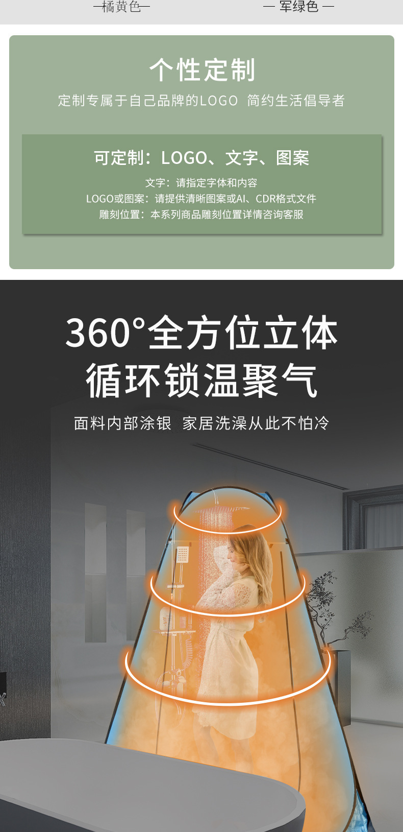 Outdoor Portable Shower Tent, Home Use Thickened Bathing Tent, Changing Clothes Bath Cover, Mobile Toilet Changing Tent