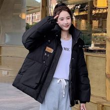 棉服女2024oversize面包服短款棉衣秋冬季外套加厚连帽棉袄潮轻暖