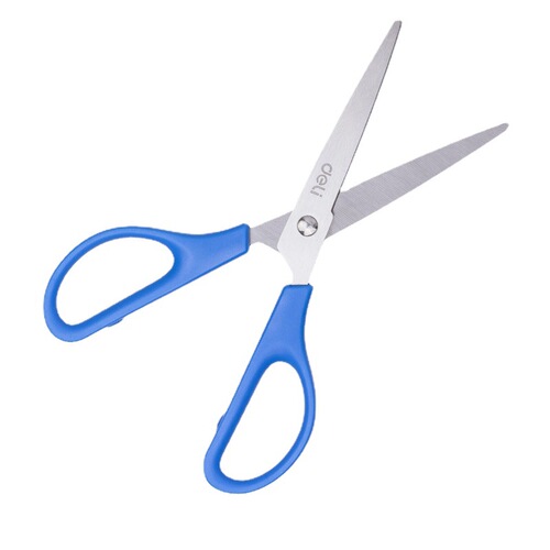 Deli Stationery 0603 Scissors 170mm Student Handmade Scissors Office Cutting Stainless Steel Art Household Scissors