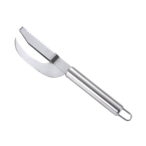 Fish scale removal, gill removal, belly breaking, three-purpose fish scale scraping, stainless steel kitchen supplies, fish scale knife, fish killing tool accessories