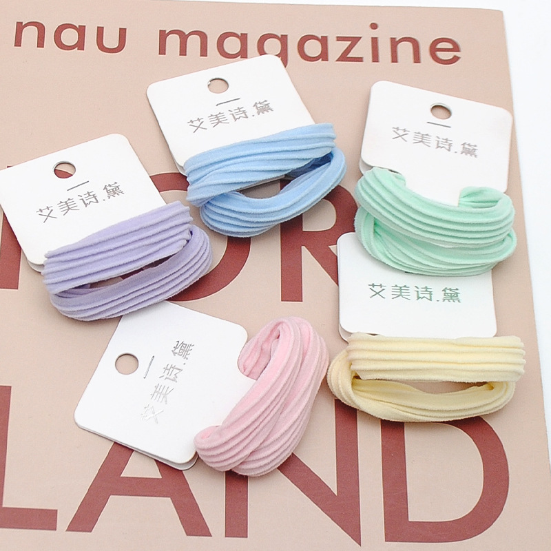 혼합 색상 2/카드 직선 패턴 수건 반지