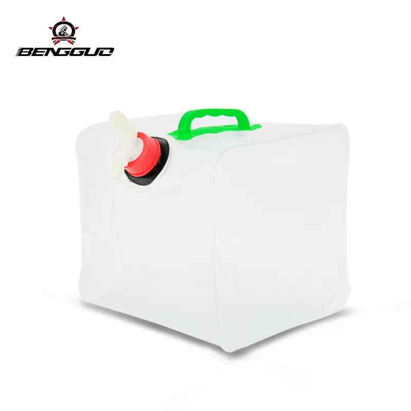 户外10L折叠水袋便携式大容量盛水容器水壶塑料水桶野营装备用品