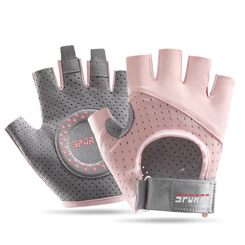 Amazon transfronterizo nuevo guante deportivo de fitness medio dedo ciclismo amortiguador anti-desgaste transpirable anti-deslizante guante anticapullo