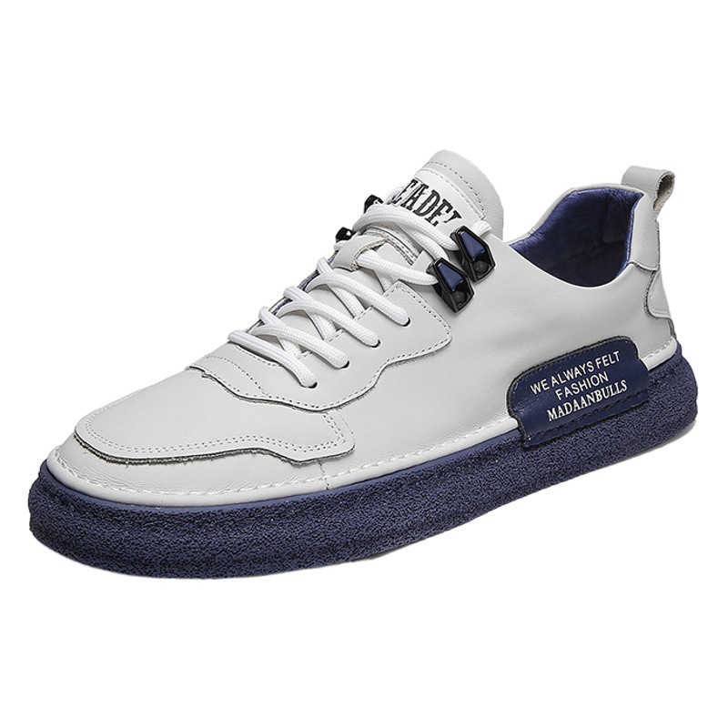 Transfronterizo más tamaño deportes transpirables Zapatos de tablero para hombres zapatos de cuero a juego para hombres zapatos casuales de moda de estilo coreano zapatos de protección laboral ZAPATOS DE TRABAJO DE MODA