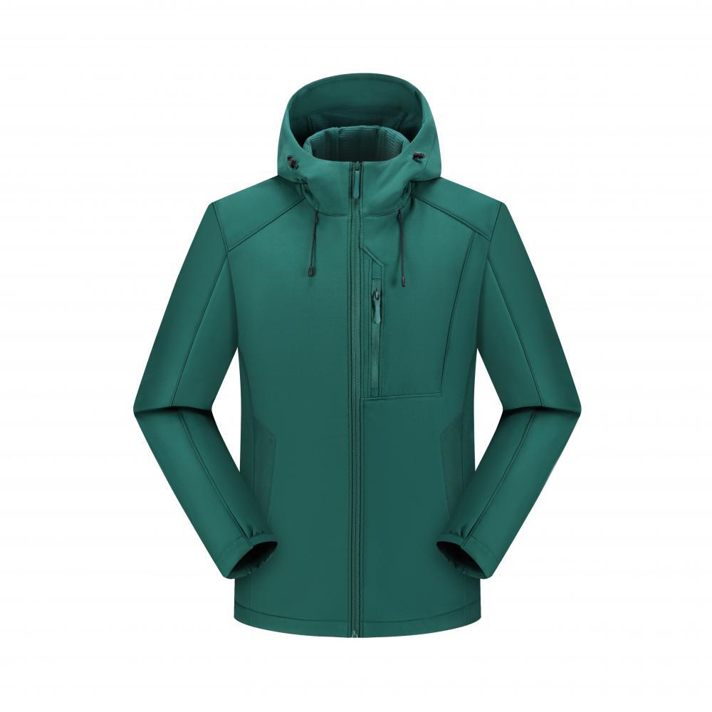 Chaqueta Softshell con Capucha para Hombre de Poliéster, Impermeable y Cortavientos, con Forro Térmico