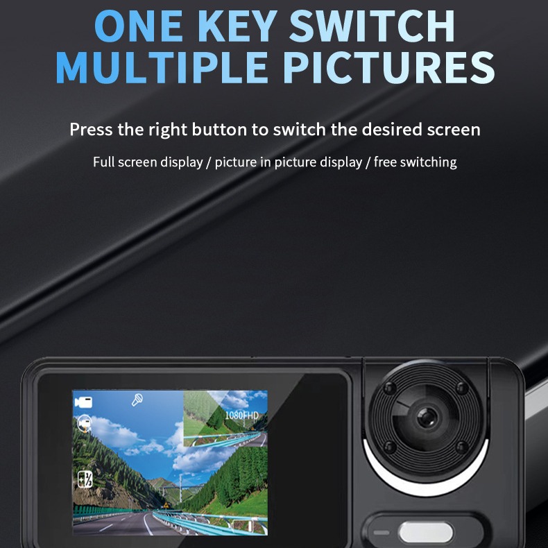 Foreign trade S16 double recording three recording car 1080P car video recorder camera HD night vision driving record wholesale