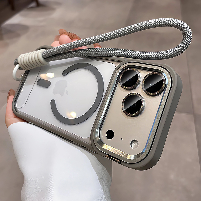 Soporte de lente succión para iPhone18PROMAX caso de teléfono con colgante Apple 17 película de lente anti-caída 16