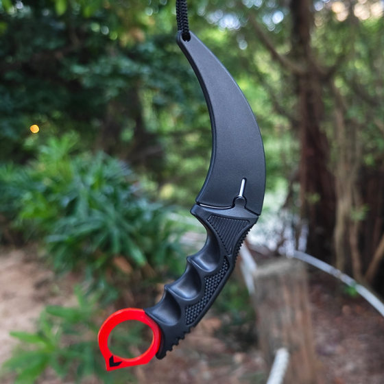 Non-Edged Outdoor Camping Knife Csgo Game Scimitar Foldableing Outdoor Knife Toy Straight Knife Luminous Non-Edged