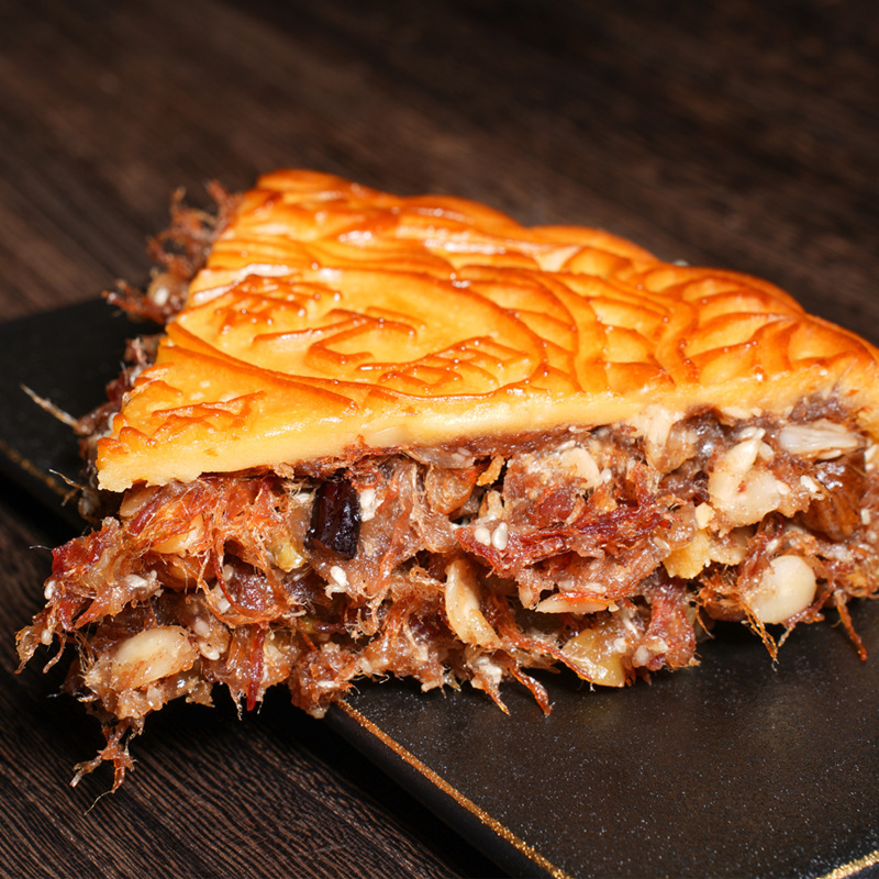 【达人专属】梅元居伍仁金腿大月饼广式月饼火腿传统月饼礼盒装|undefined