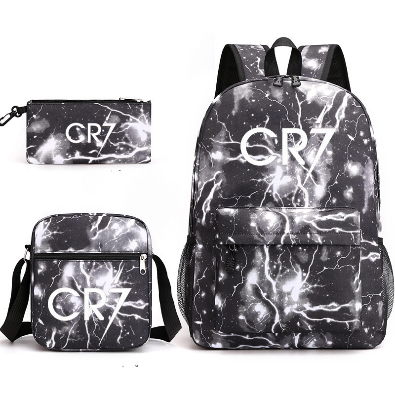 Mochila de tres piezas, mochila para hombres y mujeres, mochila a prueba de salpicaduras [una también es precio al por mayor] mochila de espalda protectora