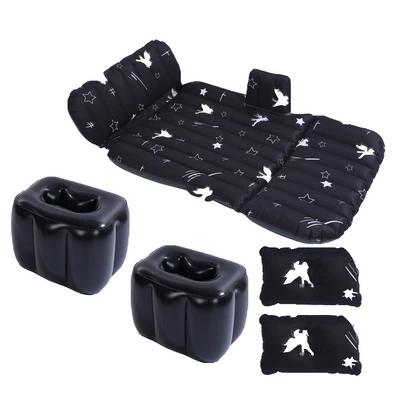 Vehicle-mounted inflatable bed, two seats can sit and lie - 37-points-can-sit-and-lie-oxford-color-black