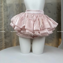 甜美显瘦新款蓬蓬裙高腰立体蛋糕小个子皮粉色2025芭蕾短裙爆款
