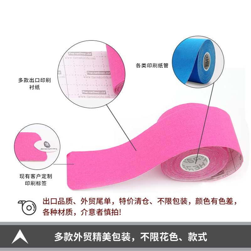 Kinesiología tape5cm músculo parche tobillo músculo parche codo deportes cinta fitness músculo efecto interno parche