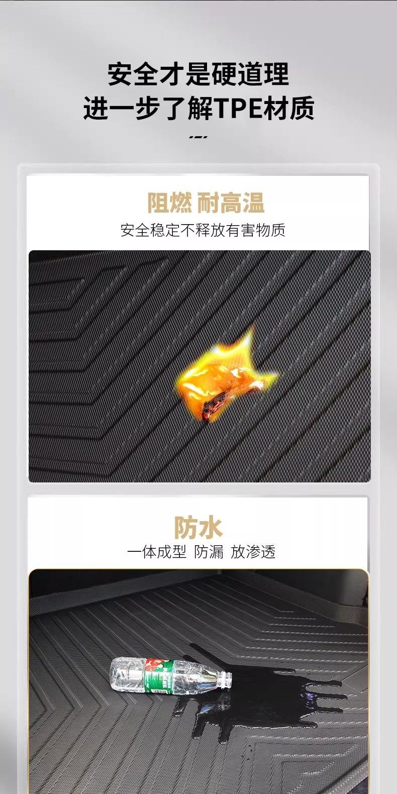 Dongfeng Mengshi M817 Foot Mat Pro Max Special Tpe Wear-Resistant and Waterproof Car Modification Accessories Trunk Mat