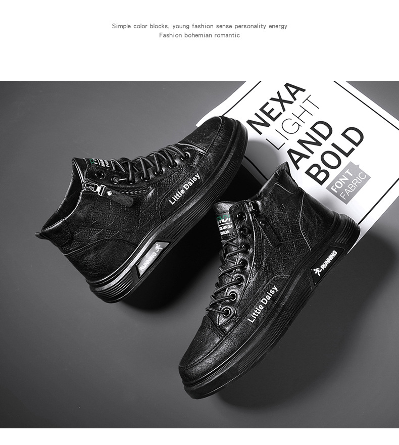 Homme Derby formel en cuir synthétique daim imperméable bureau chaussures d'affaires_voghion.com