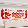 Party Branch of Party Construction Cultural Wall Patching Activity Room Party Branch Propaganda Painting 3D Acrylic Stereo Starts Community Advertising Bar