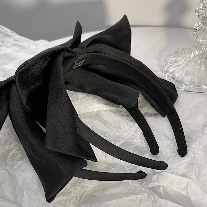 2022 New Black Big Bow Headband Hair Accessories display picture 3