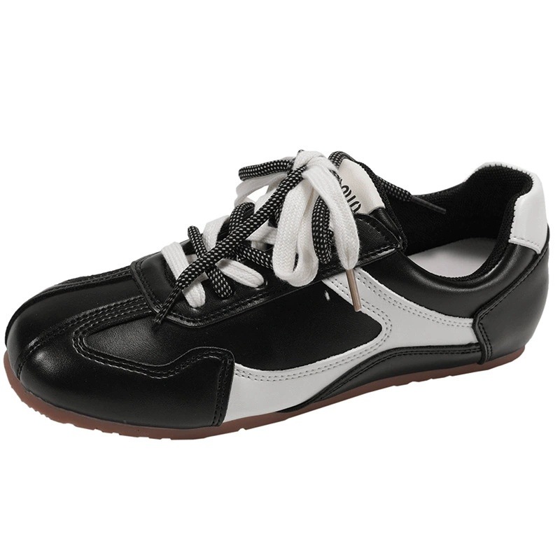 Zapatos blancos pequeños productos de caucho juventud plata 100 correa cruzada 2026 nueva mujer coreana de otoño negro