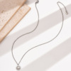 Design fashionable accessory solar-powered stainless steel, pendant, necklace, European style, simple and elegant design