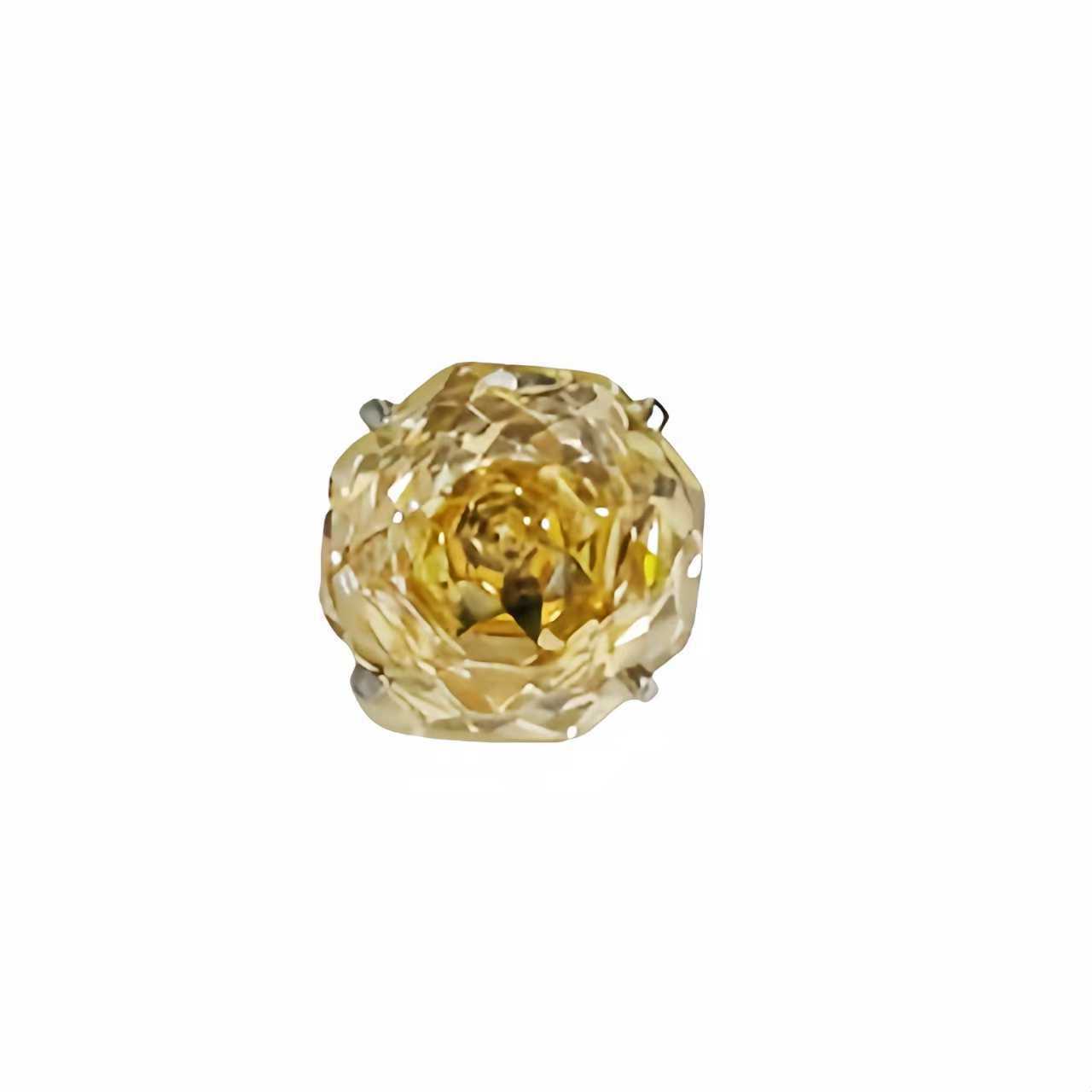 F136 Titanium Alloy Eight-Sided Rose Cut Ear Studs for Cartilage Helix Tragus Body Piercing Jewelry detail image 11