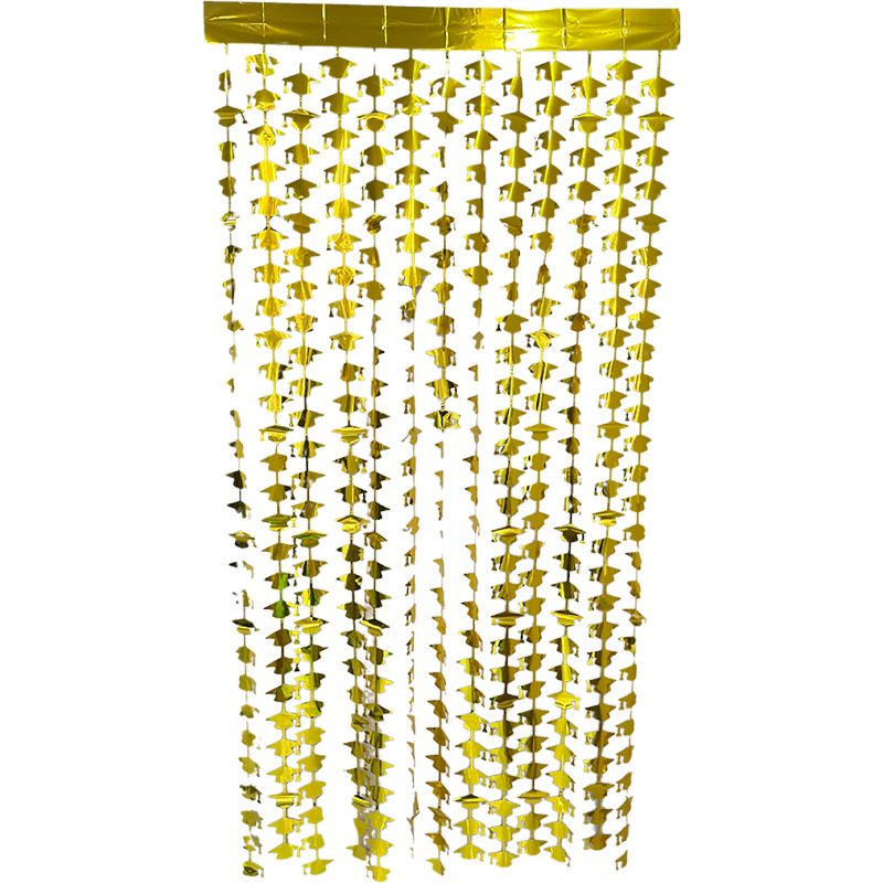 Meizhihai1 * 2M patrón cortina de seda lluvia decoración fiesta cumpleaños fiesta pared diseño plástico colorido