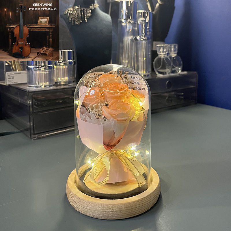 [인기추천] 초여름 - 향기로운 핑크장미 5송이 - 선물가방 + 축하카드 + 배터리 [완제품 발송]