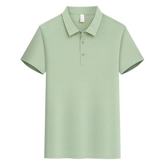 200 grams of ice silk plain cool feeling dark buckle seamless POLO shirt 8990 short sleeve men's and women's lapel T-shirt advertising shirt printed and embroidered