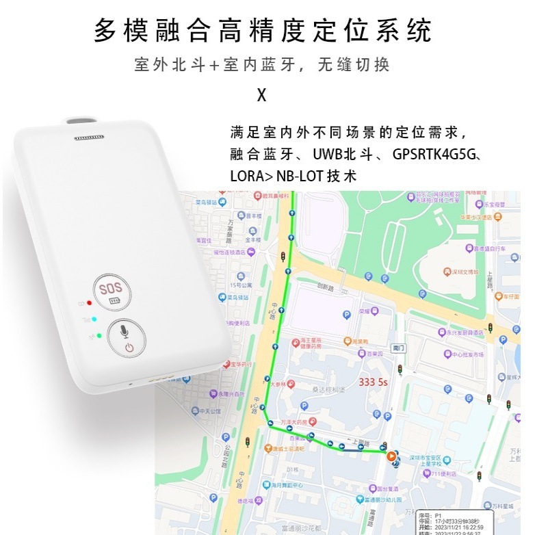 4G smart electronic ID card, student positioning, attendance at work, personnel management, positioning, alarm, SOS smart ID card undefined