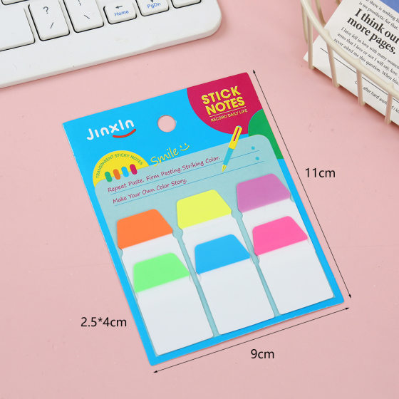 Color cable stickers classification writing note stickers fluorescent stickers bookmark transparent sticky notes opposite sex note stickers N times stickers