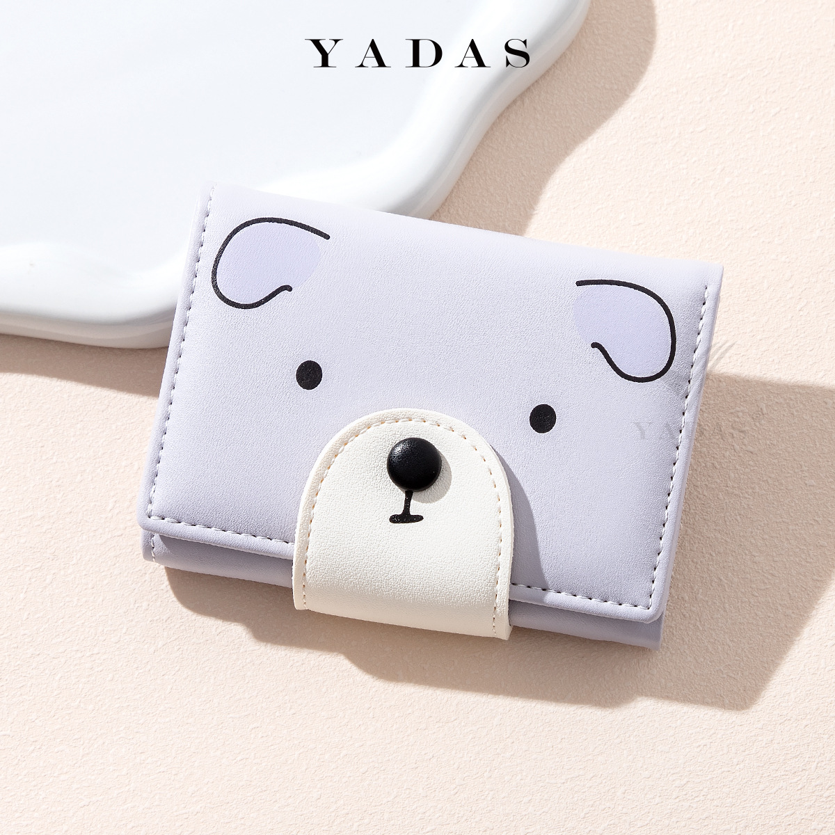 Cartera de dibujos animados lindos animales billetera niña bolsa de tarjetas de estudiantes osos tarjetas bancarias bolsa de tarjetas escolares