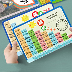 掛け算の口訣表99乗算法の口訣カード小学校の数学の二年生は神器のピンインの減算のカードを暗唱します。