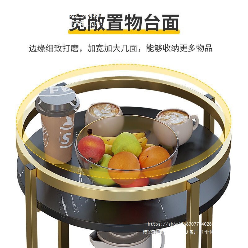 麻将机茶几双层棋牌室用烟缸茶水架麻将桌边几家用阳台小茶几桌子|undefined